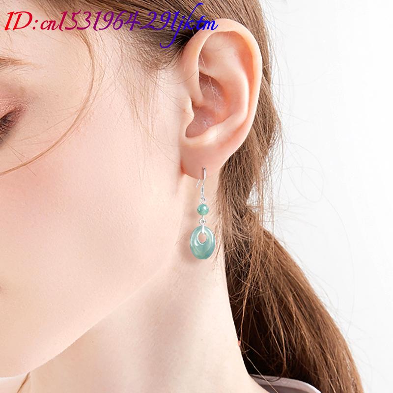 Myanmar Jadeite Ring Earrings  - Earrings recension och pris
