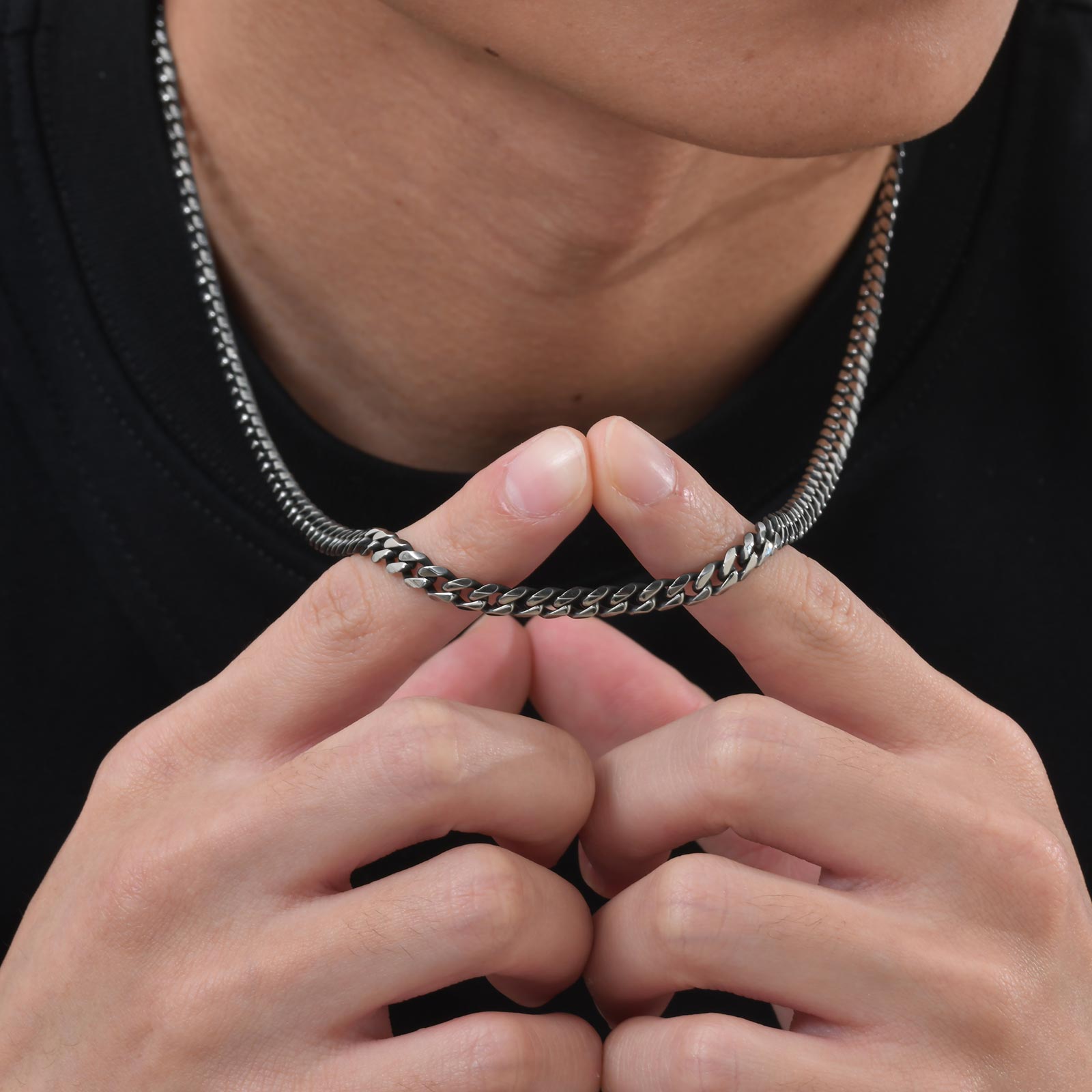 3-11MM Classic Cuban Chain Nec - Cuban Link Chain 12Mm recension och pris