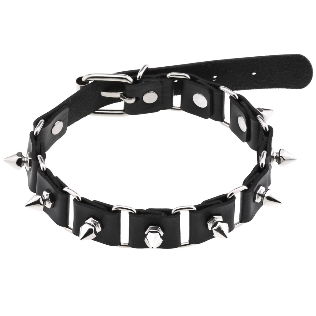 Punk Rock Spiked Choker For Wo - Goth Punk Spike Choker recension och pris