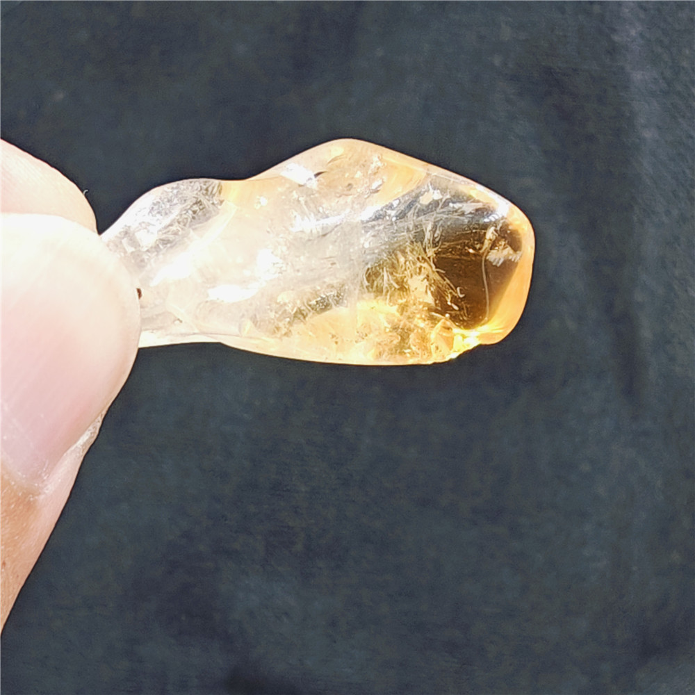 3PCS Natural Citrine Crystal P - Crystal Pendant Necklace Natural Stone recension och pris