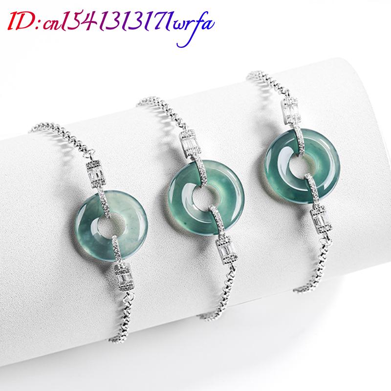 Blue Myanmar Jadeite Ring Brac - Bracelets recension och pris