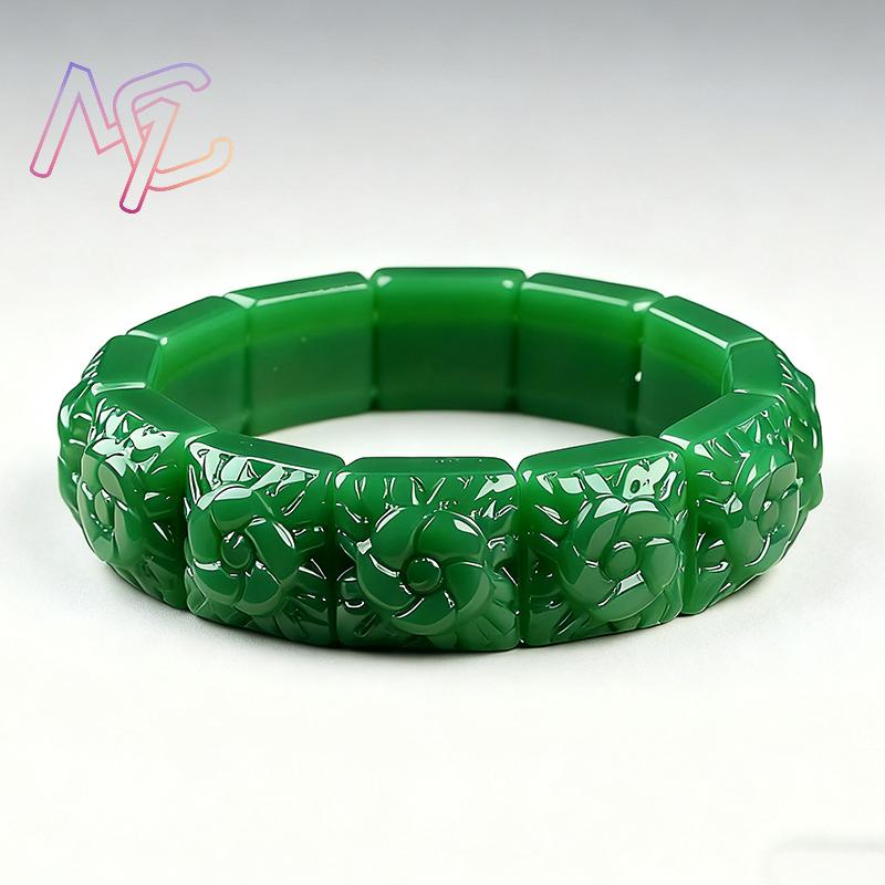Real Jade Flower Bracelet Bang - Bracelets recension och pris