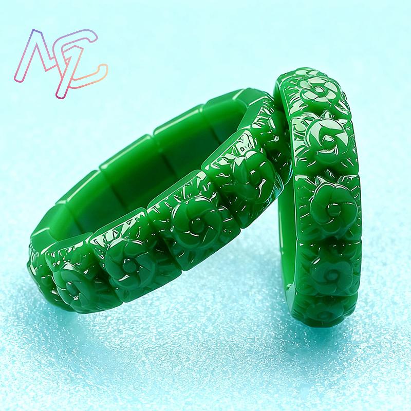 Real Jade Flower Bracelet Bang - Bracelets recension och pris