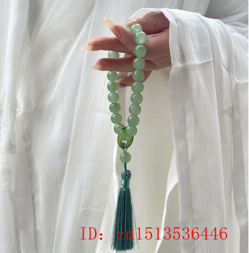 Green Jade Stone 12mm Beads Ta - Bracelets recension och pris